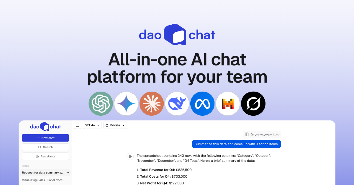 Daochat - All-in-One AI chat platform for your team